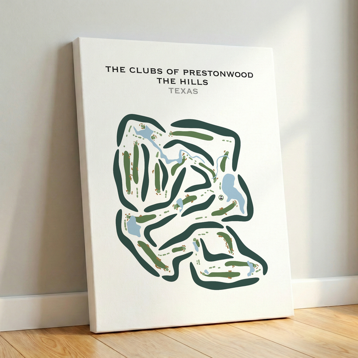 The Clubs of Prestonwood - The Hills, Texas - Printed Golf Courses