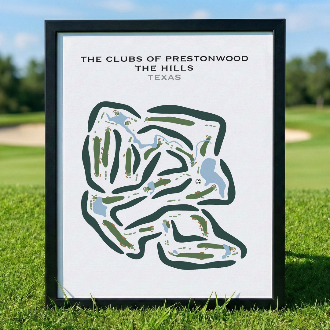 The Clubs of Prestonwood - The Hills, Texas - Printed Golf Courses