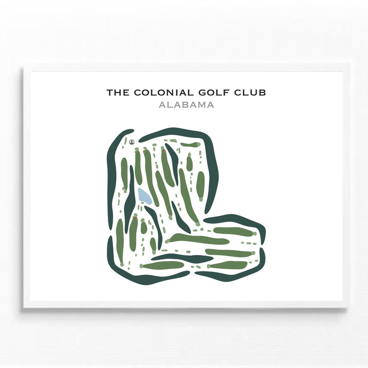 The Colonial Golf Club, Alabama - Printed Golf Courses