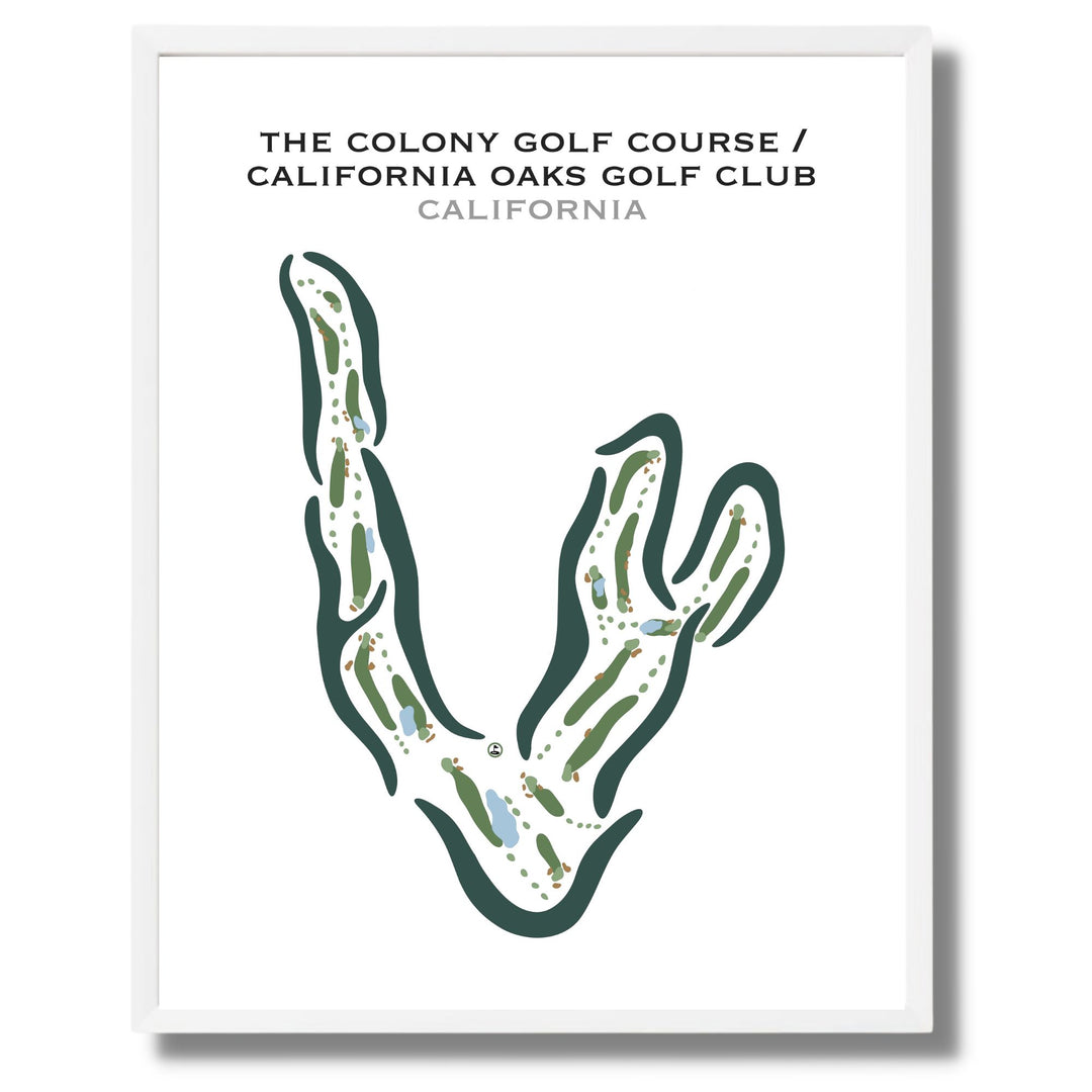 The Colony Golf Course / California Oaks Golf Club, California - Printed Golf Courses