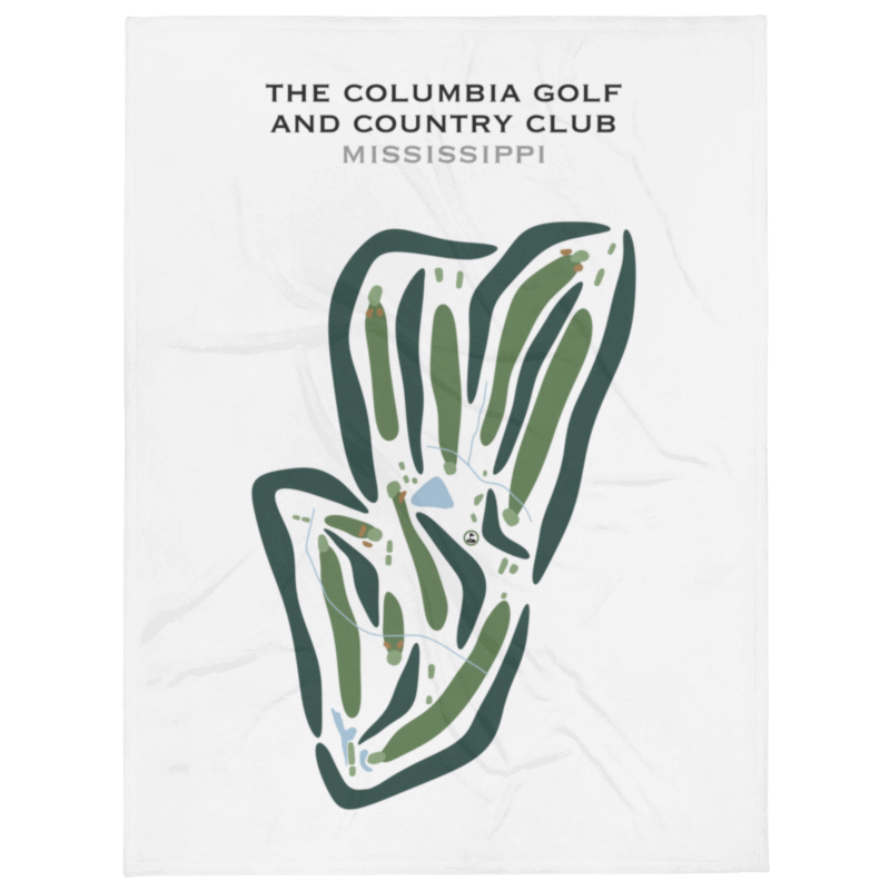 The Columbia Golf and Country Club, Mississippi - Printed Golf Courses