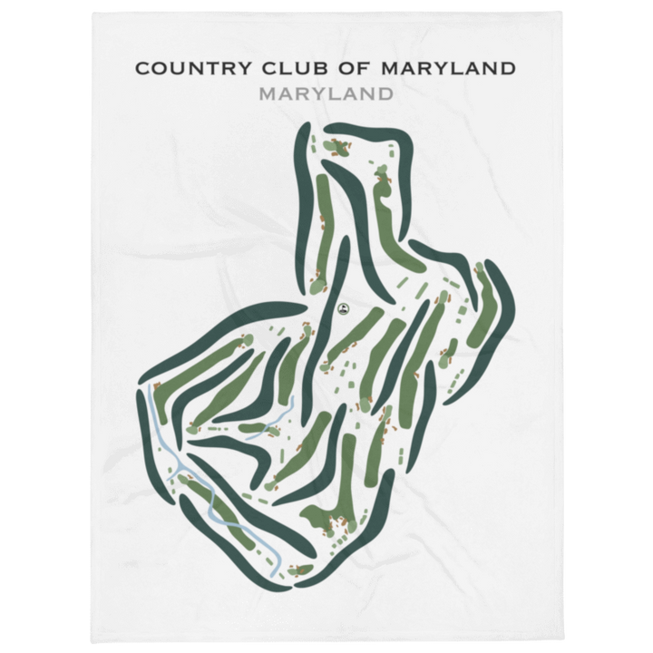 Country Club of Maryland, Maryland - Printed Golf Courses