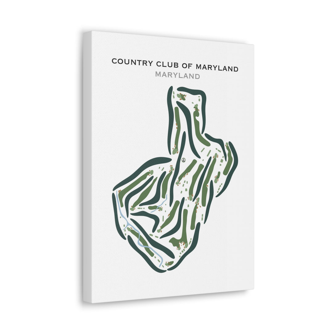 Country Club of Maryland, Maryland - Printed Golf Courses