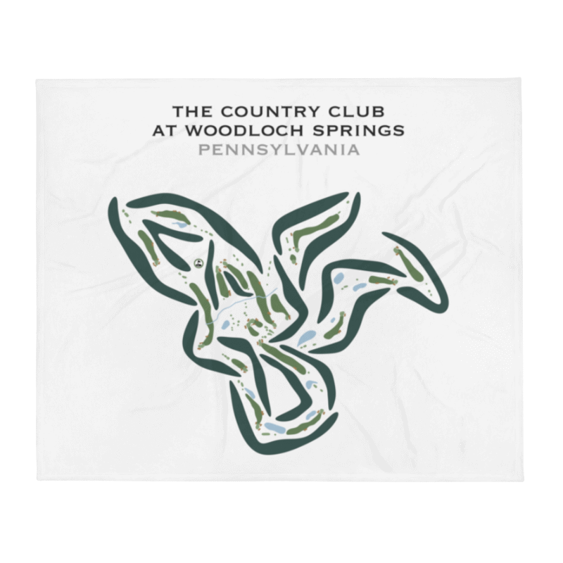 The Country Club at Woodloch Springs, Pennsylvania - Printed Golf Courses