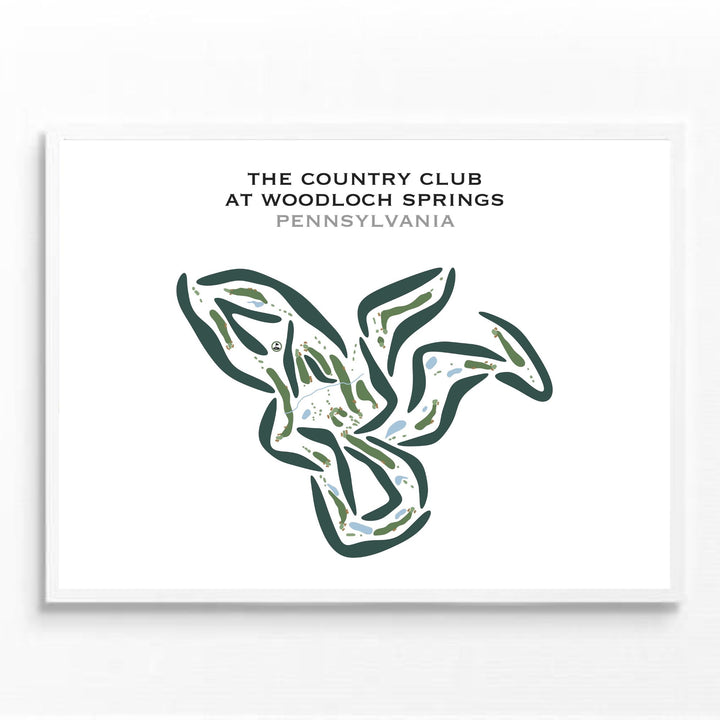 The Country Club at Woodloch Springs, Pennsylvania - Printed Golf Courses