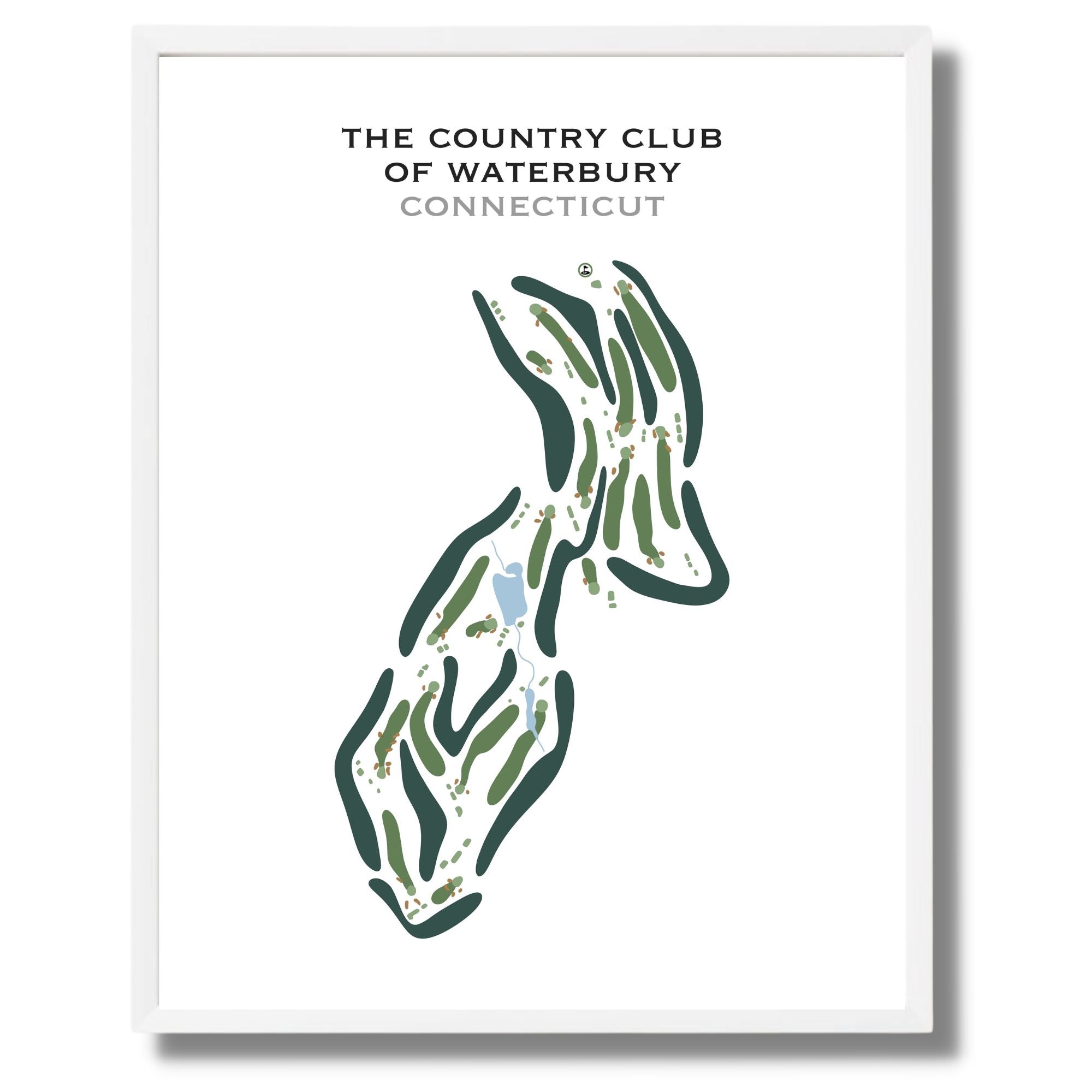 The Country Club of Waterbury, Connecticut - Printed Golf Courses