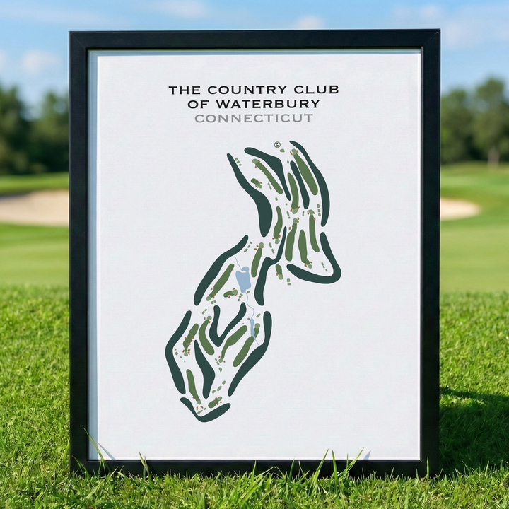 The Country Club of Waterbury, Connecticut - Printed Golf Courses