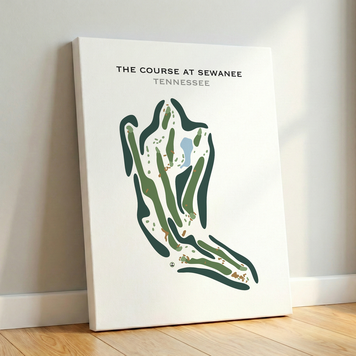 The Course at Sewanee, Tennessee - Printed Golf Course