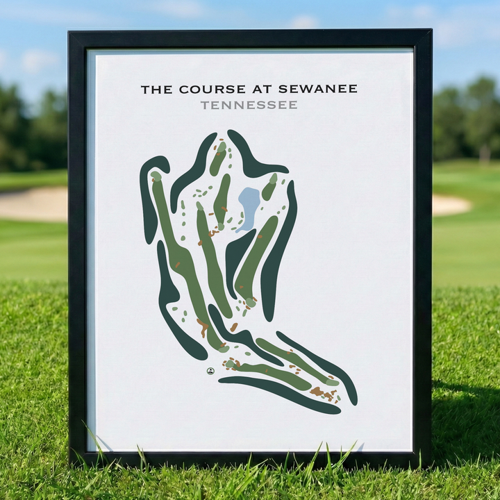 The Course at Sewanee, Tennessee - Printed Golf Course