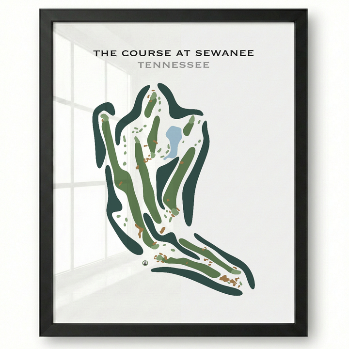 The Course at Sewanee, Tennessee - Printed Golf Course