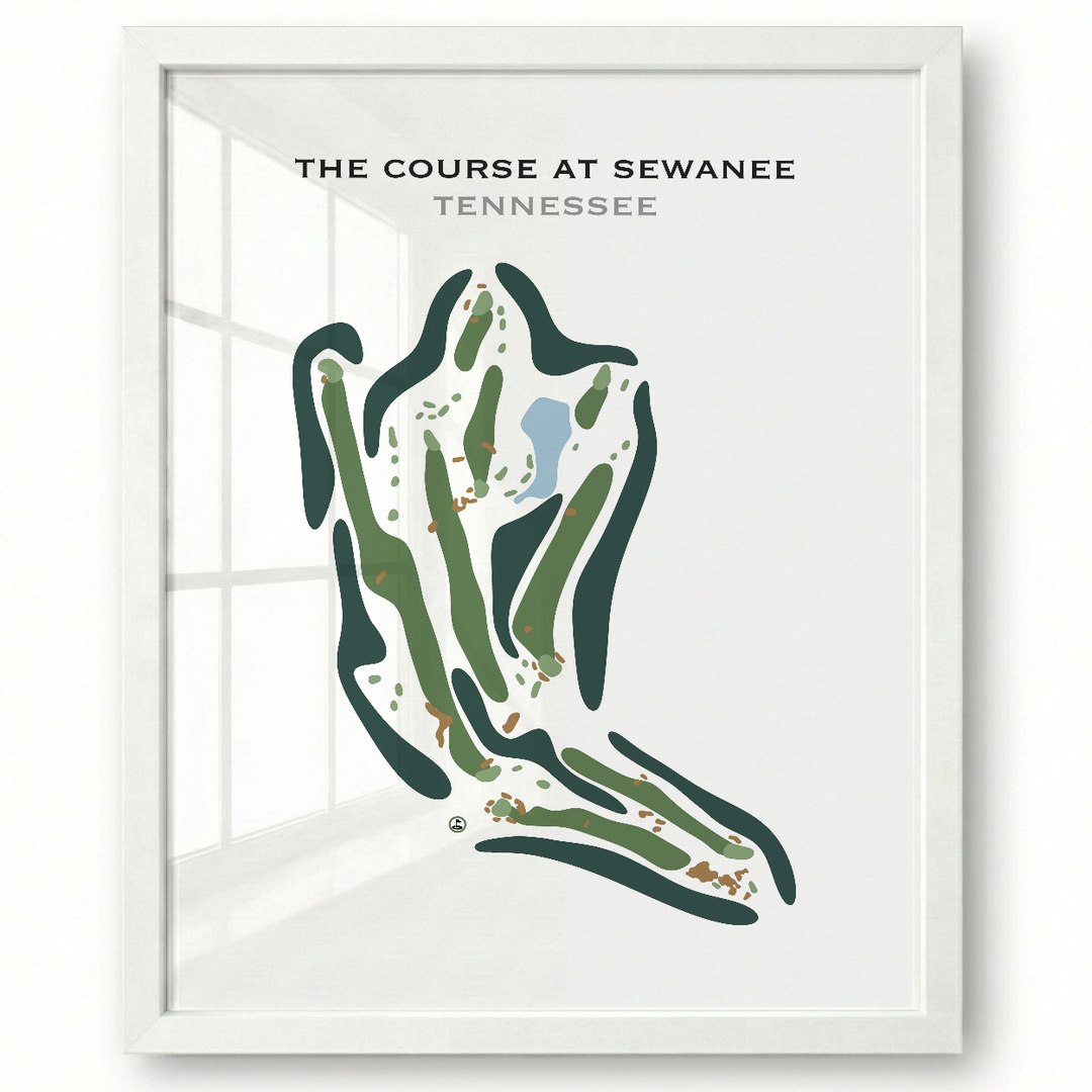 The Course at Sewanee, Tennessee - Printed Golf Course