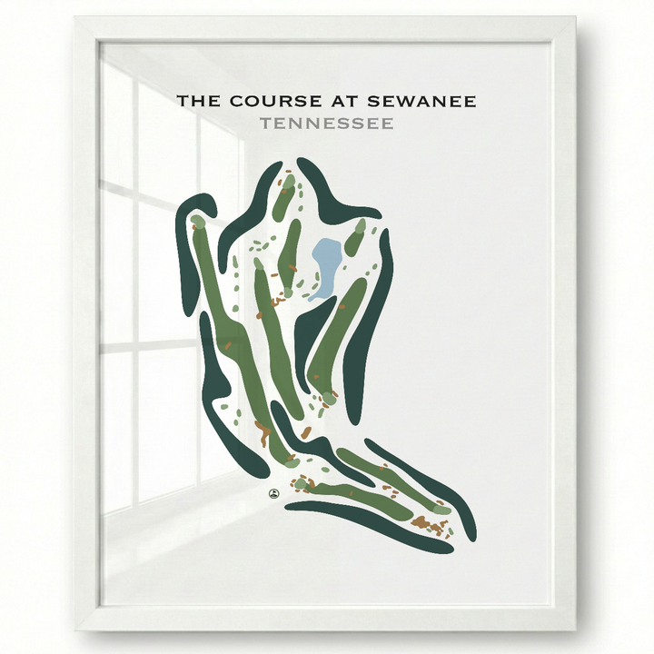 The Course at Sewanee, Tennessee - Printed Golf Course