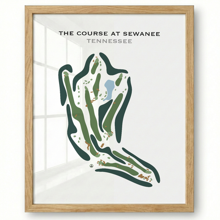 The Course at Sewanee, Tennessee - Printed Golf Course