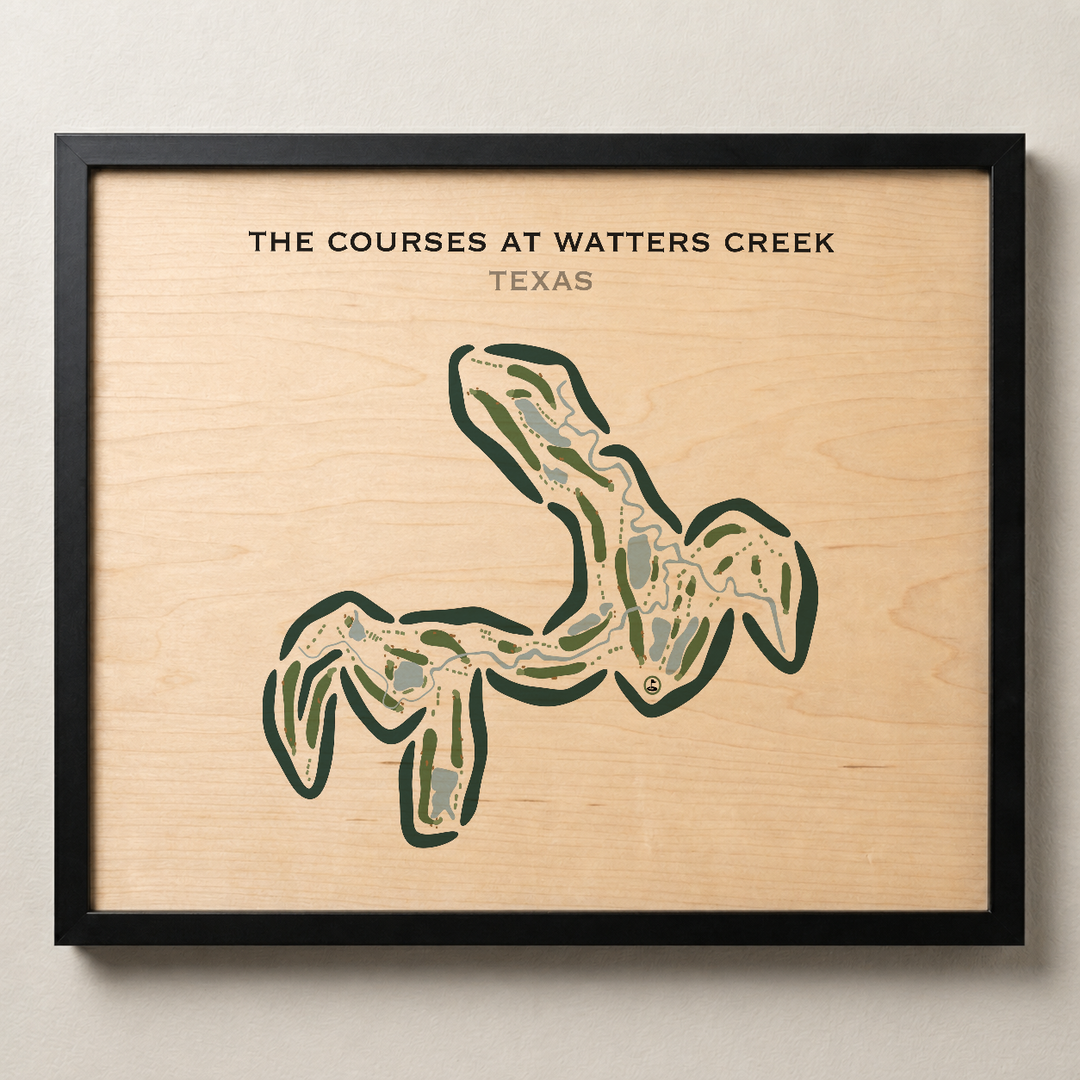 The Courses at Watters Creek, Texas - Printed Golf Courses