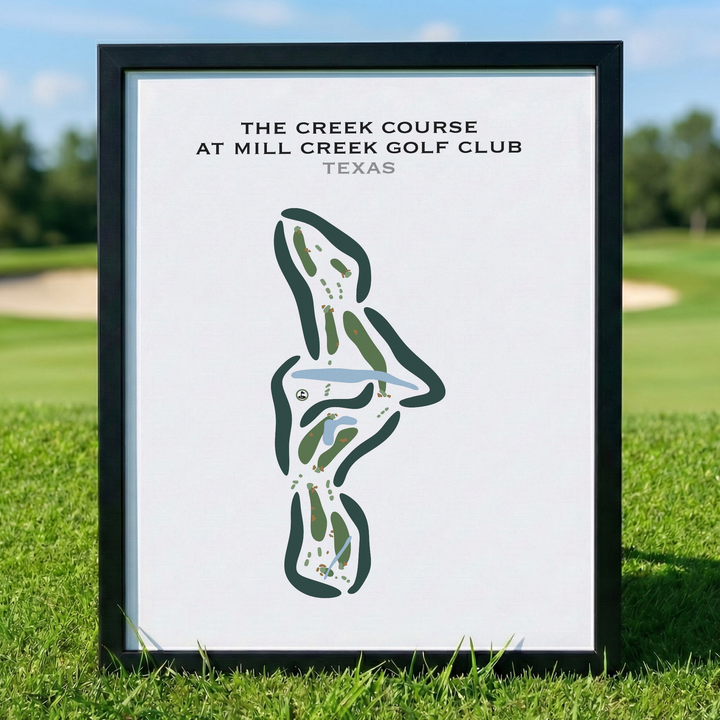 The Creek Course at Mill Creek Golf Club, Texas - Printed Golf Courses