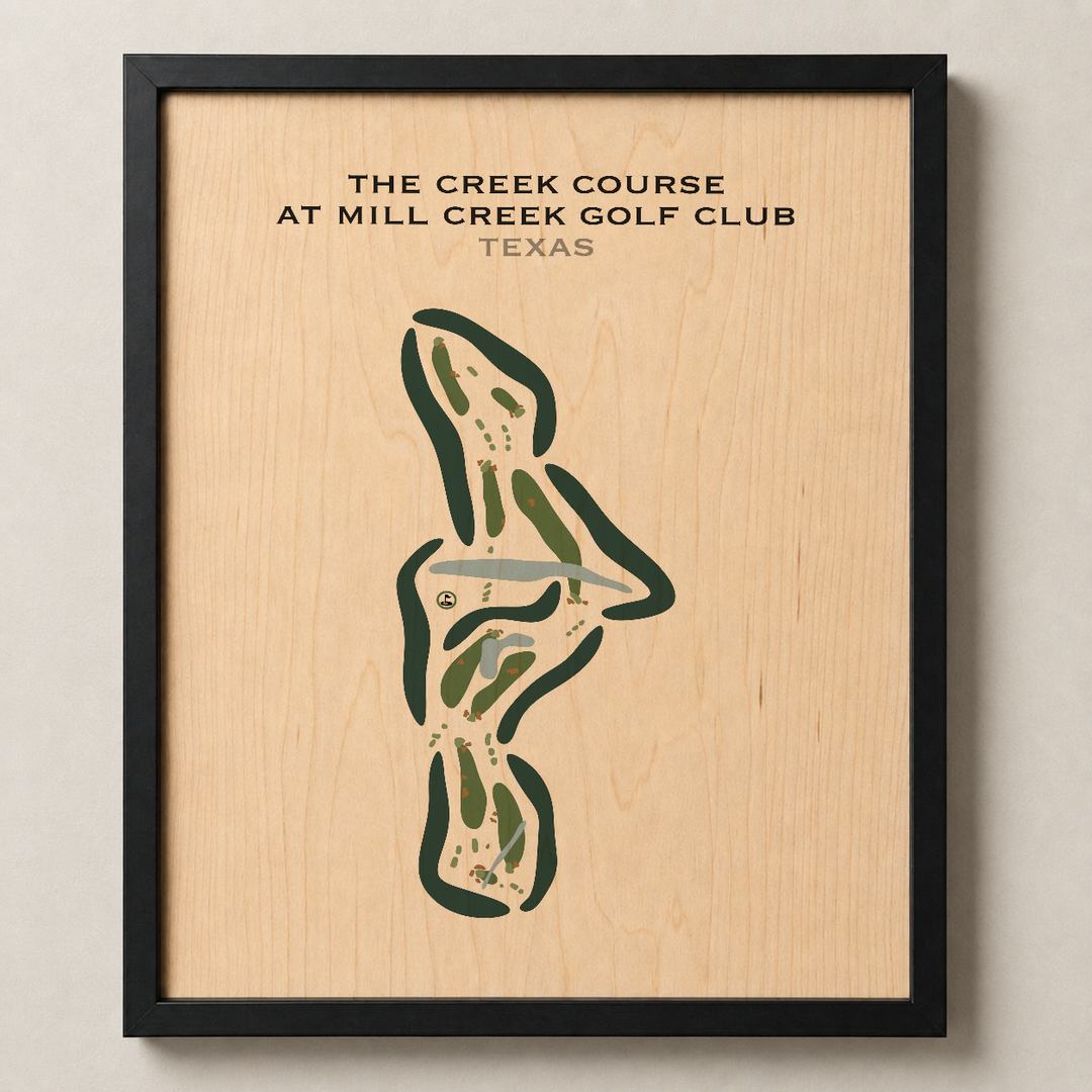 The Creek Course at Mill Creek Golf Club, Texas - Printed Golf Courses