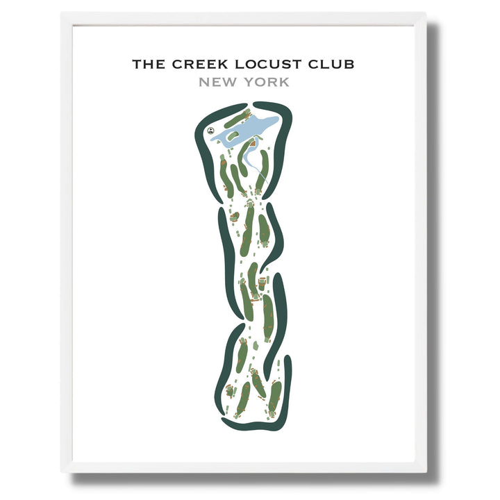 The Creek Locust Club, New York - Printed Golf Courses