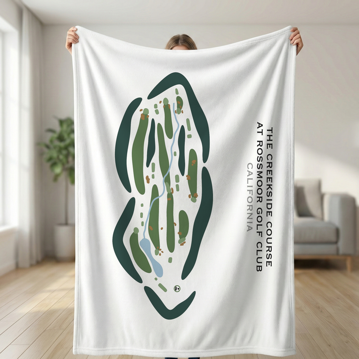 The Creekside Golf Course at Rossmoor Golf Club, California - Printed Golf Courses
