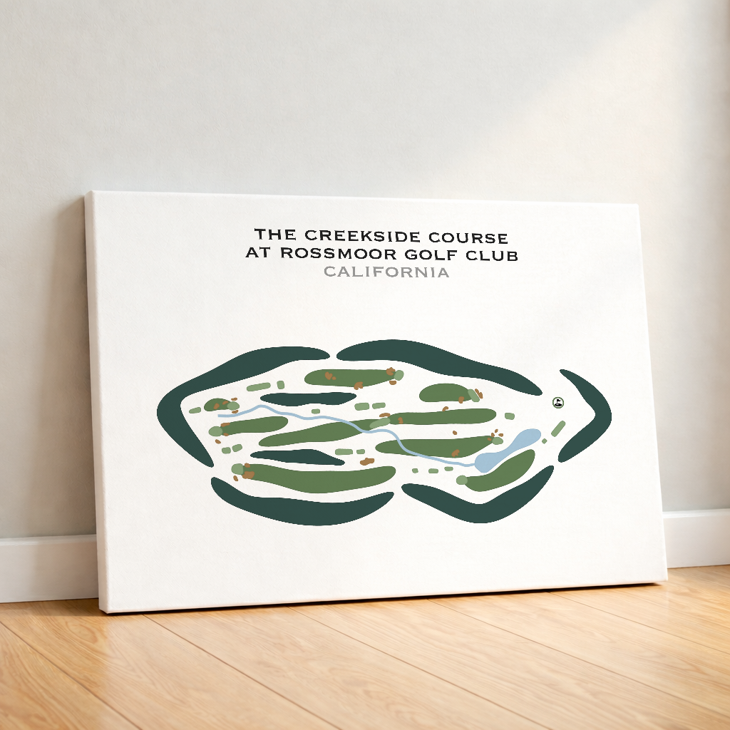 The Creekside Golf Course at Rossmoor Golf Club, California - Printed Golf Courses
