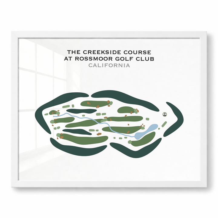 The Creekside Golf Course at Rossmoor Golf Club, California - Printed Golf Courses