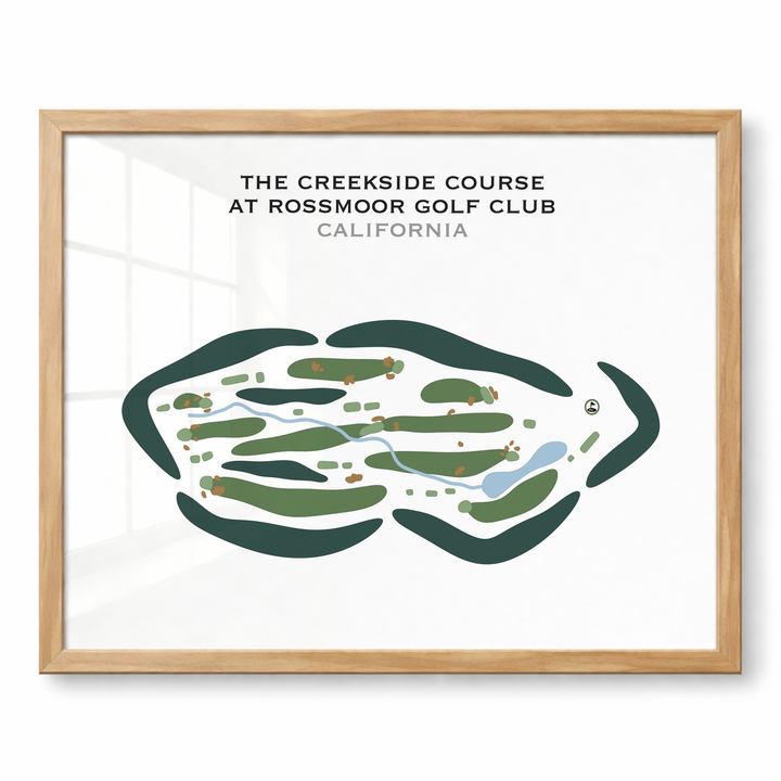 The Creekside Golf Course at Rossmoor Golf Club, California - Printed Golf Courses