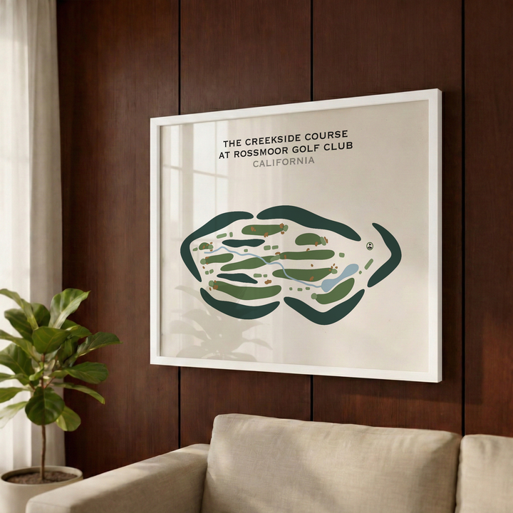 The Creekside Golf Course at Rossmoor Golf Club, California - Printed Golf Courses