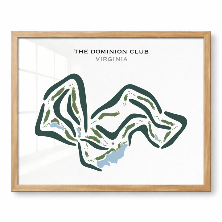 The Dominion Club, Virginia - Printed Golf Courses
