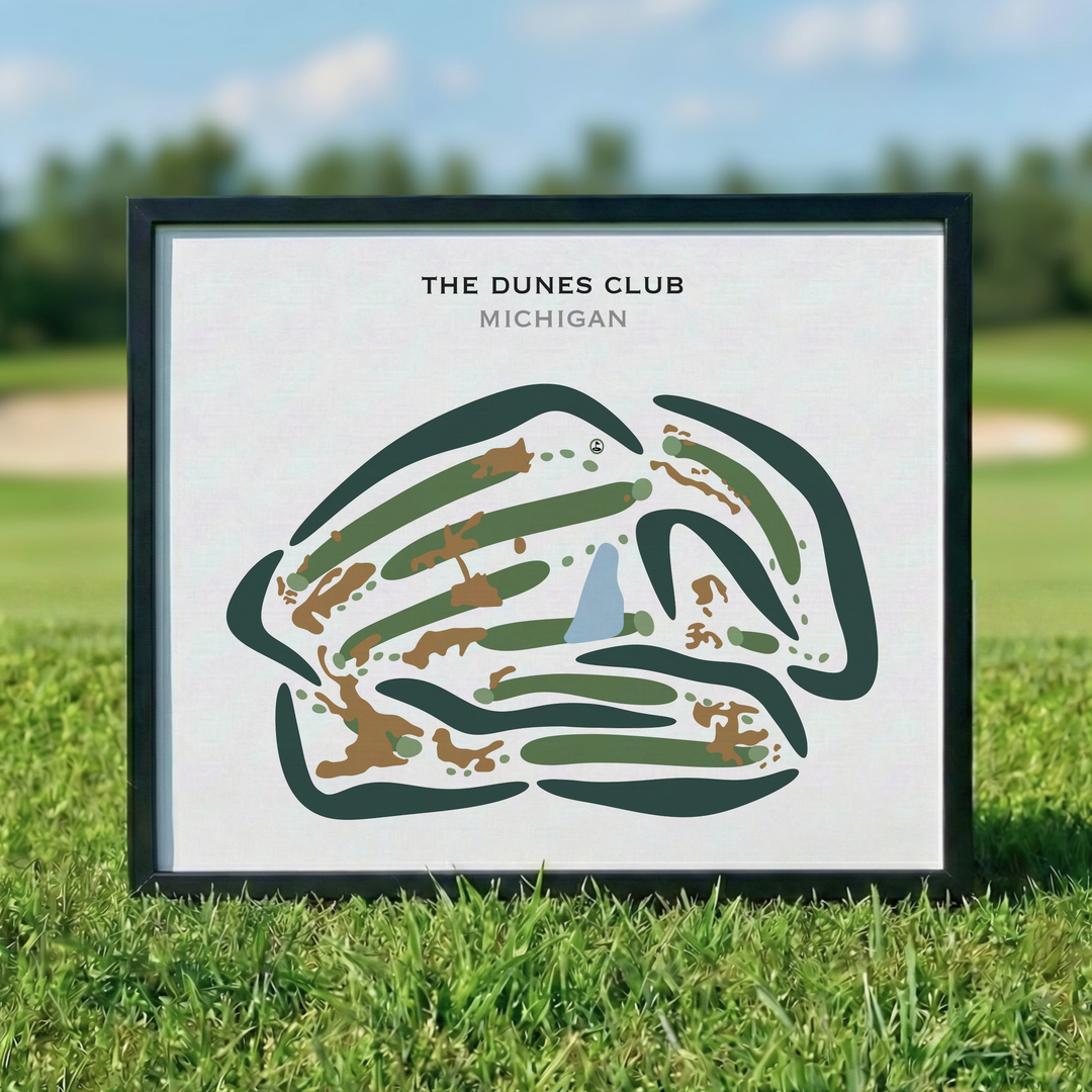 The Dunes Club, Michigan - Printed Golf Courses