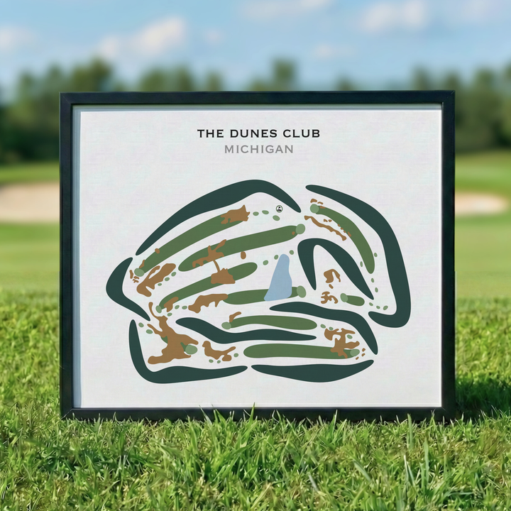 The Dunes Club, Michigan - Printed Golf Courses