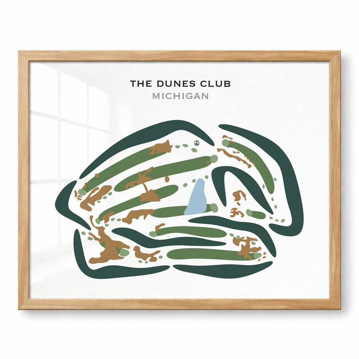 The Dunes Club, Michigan - Printed Golf Courses