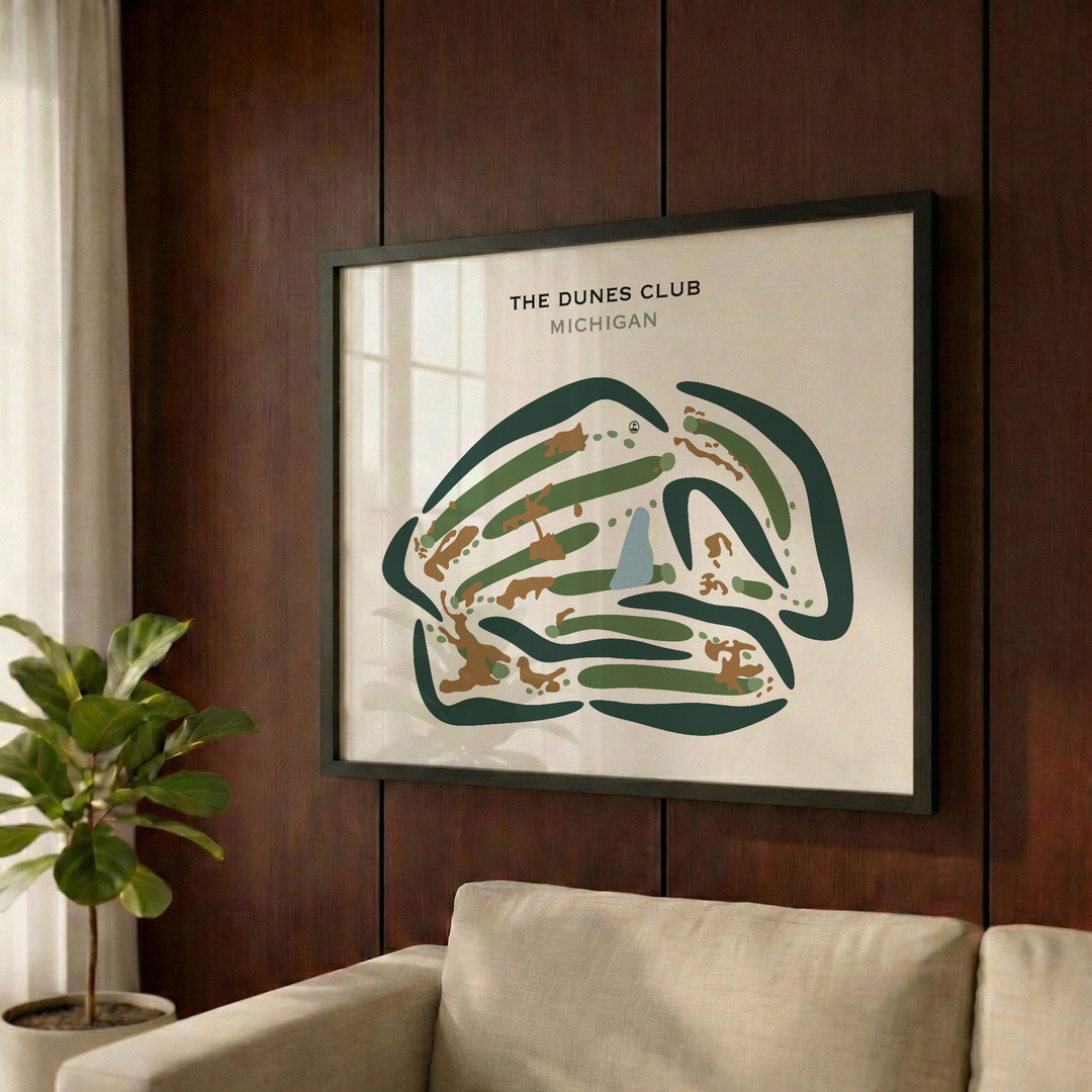 The Dunes Club, Michigan - Printed Golf Courses