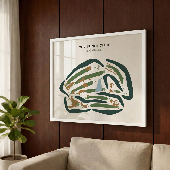 The Dunes Club, Michigan - Printed Golf Courses