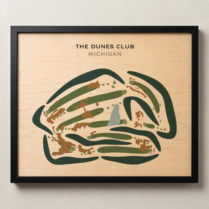 The Dunes Club, Michigan - Printed Golf Courses