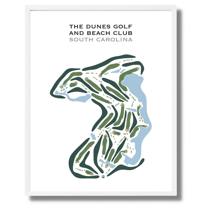 Dunes Golf and Beach Club, South Carolina - Printed Golf Courses