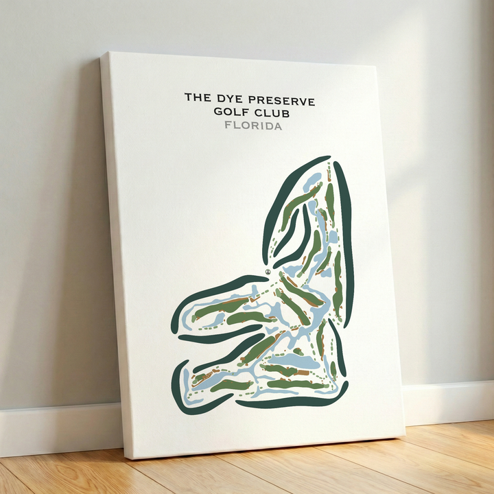 The Dye Preserve Golf Club, Florida - Printed Golf Courses