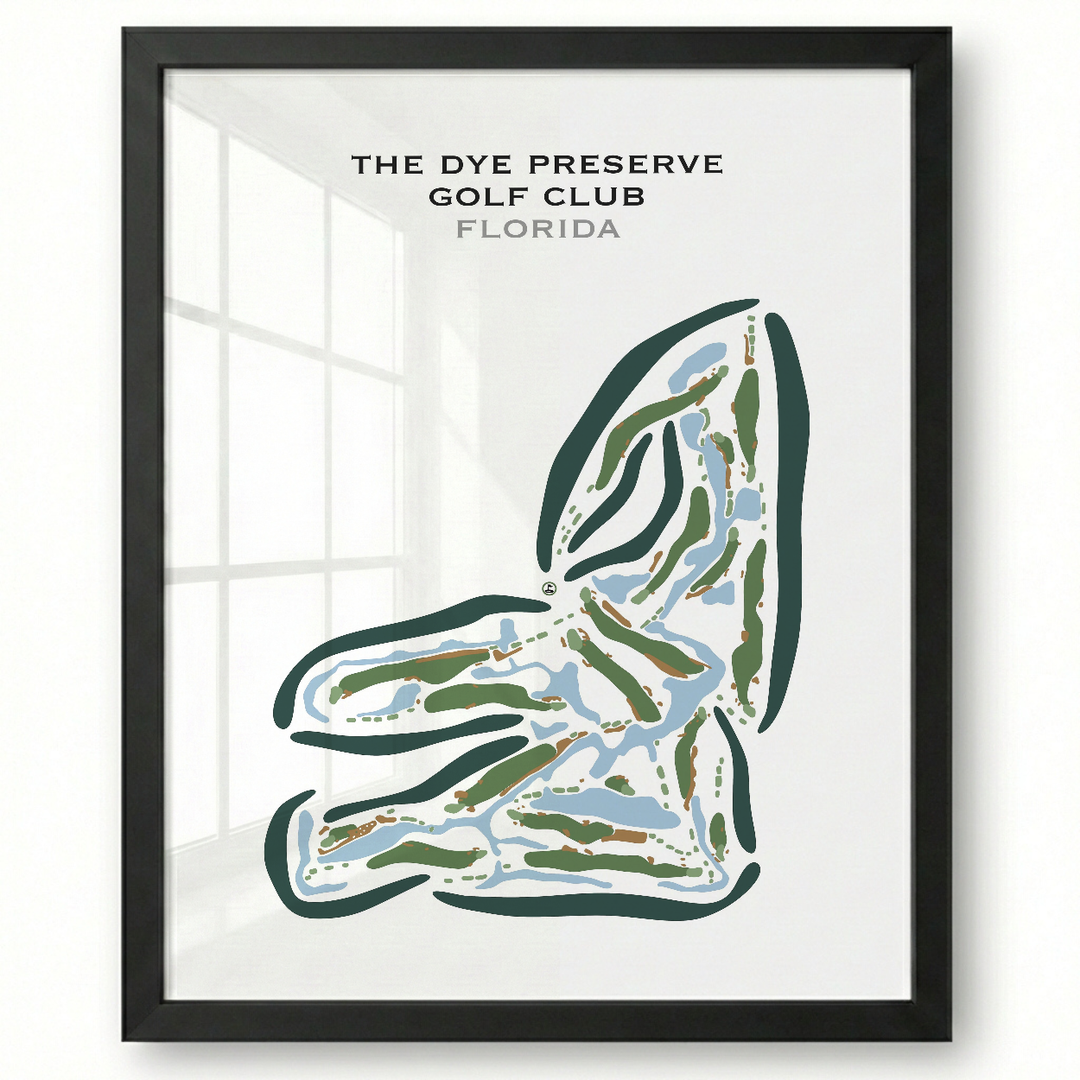 The Dye Preserve Golf Club, Florida - Printed Golf Courses
