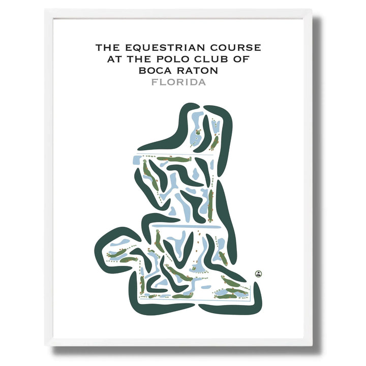 The Equestrian Course at The Polo Club Of Boca Raton, Florida - Printed Golf Courses