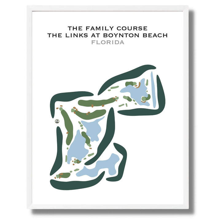 The Family Course at The Links At Boynton Beach, Florida - Printed Golf Courses