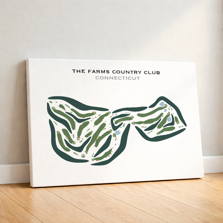 The Farms Country Club, Connecticut - Printed Golf Course