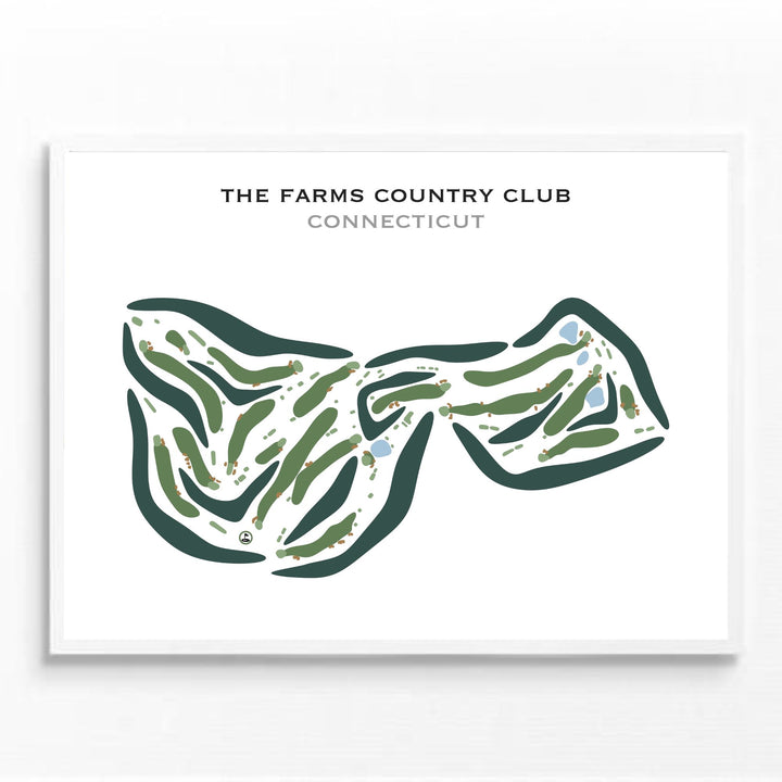 The Farms Country Club, Connecticut - Printed Golf Course