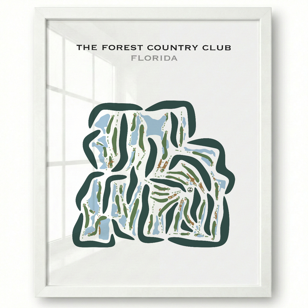 The Forest Country Club, Florida - Printed Golf Courses