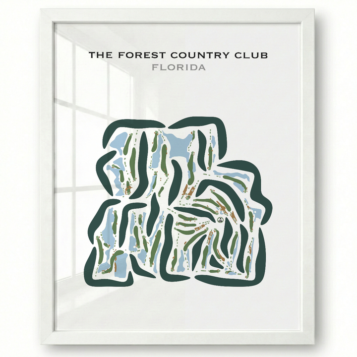 The Forest Country Club, Florida - Printed Golf Courses