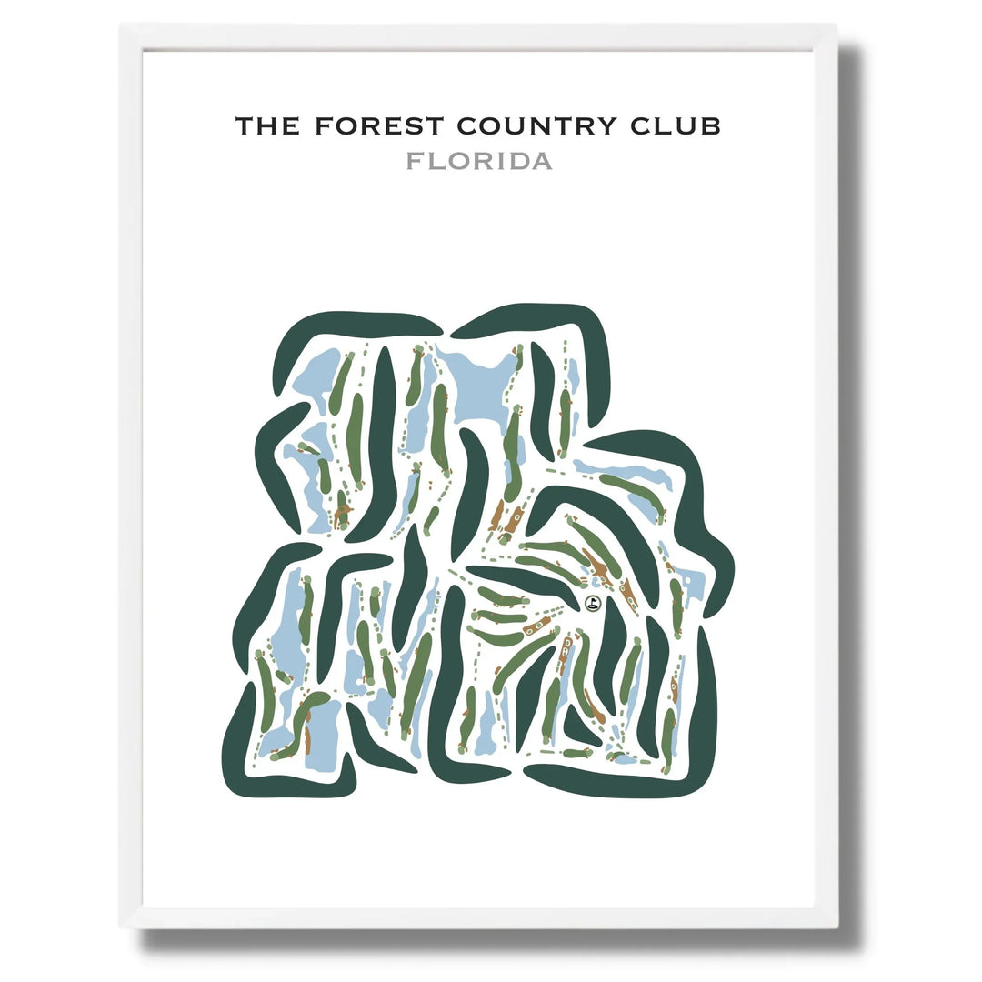 The Forest Country Club, Florida - Printed Golf Courses