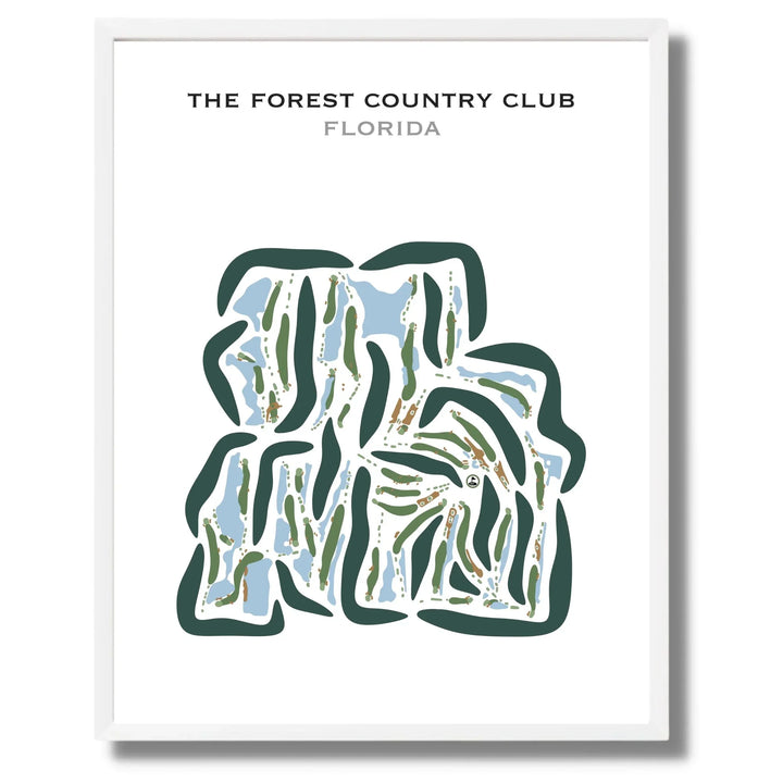 The Forest Country Club, Florida - Printed Golf Courses
