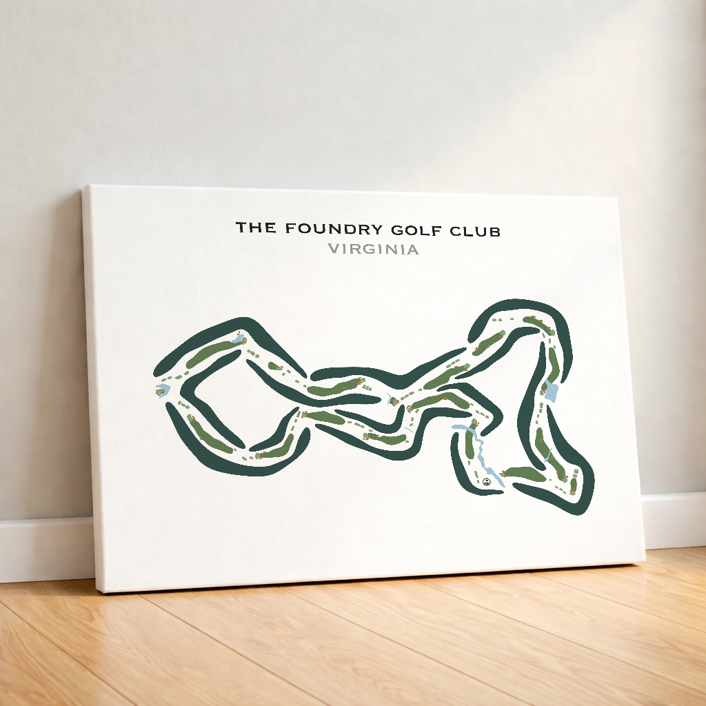The Foundry Golf Club, Virginia - Printed Golf Courses