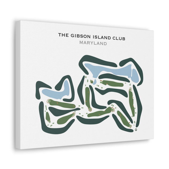 The Gibson Island Club, Maryland - Printed Golf Courses