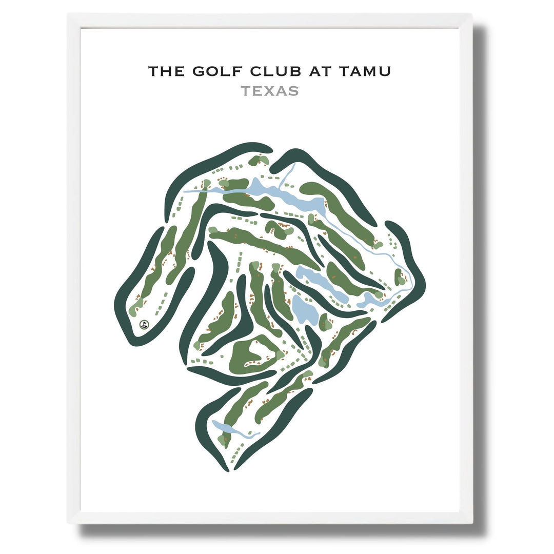 The Golf Club At Tamu, Texas - Printed Golf Courses