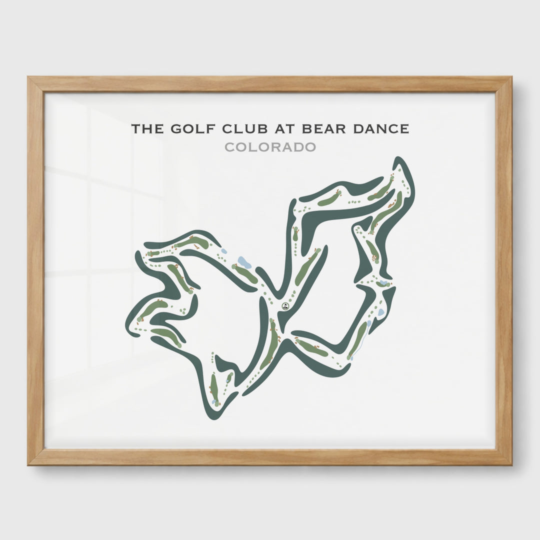 The Golf Club At Bear Dance, Colorado - Printed Golf Courses