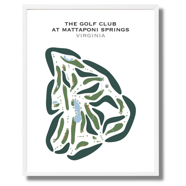 The Golf Club at Mattaponi Springs, Virginia - Printed Golf Courses