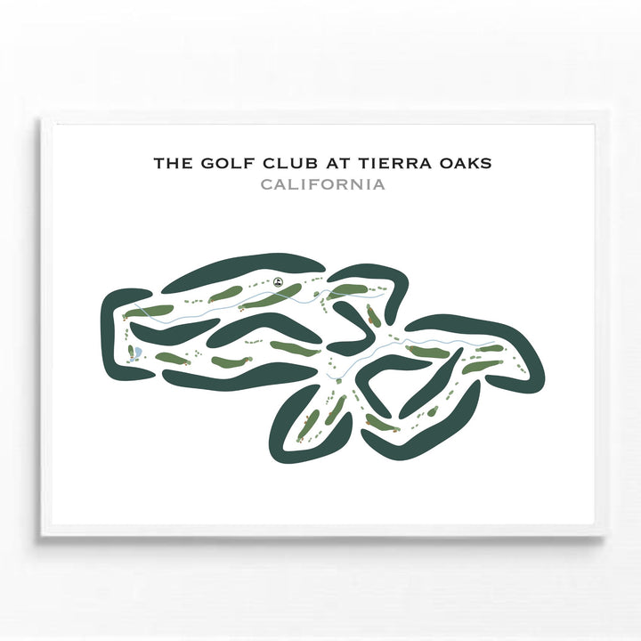 The Golf Club Tierra Oaks, California - Printed Golf Courses
